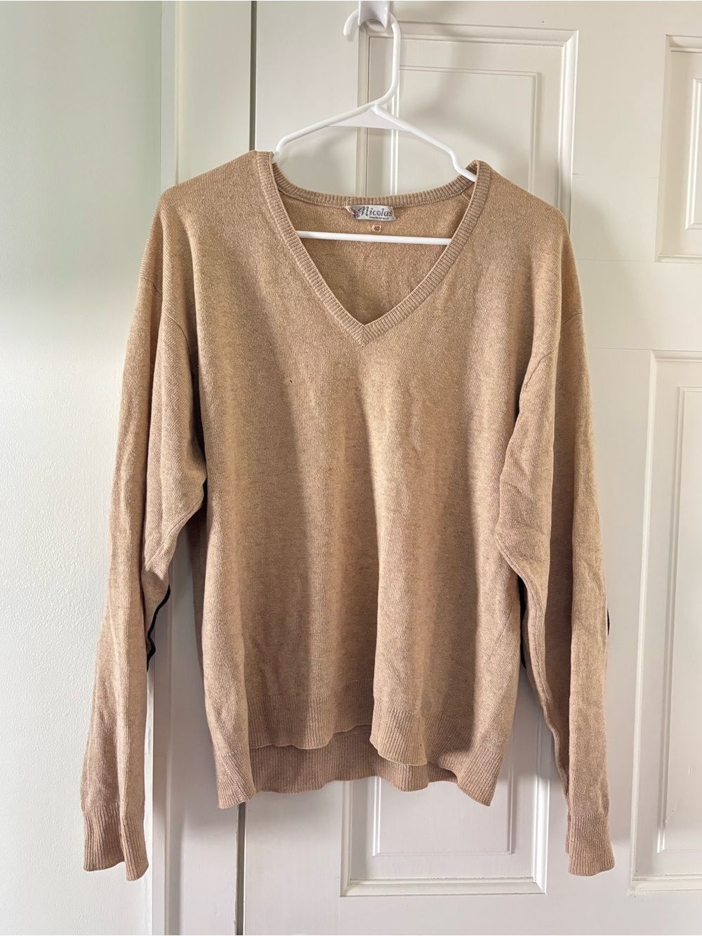 Vintage 50s/60s Pringle of Scotland Cashmere Elbow Patch Sweater